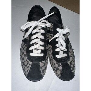 COACH TANIA SIGNATURE CANVAS WOMEN SNEAKERS SIZE 7.5 M  A1252 Mm70